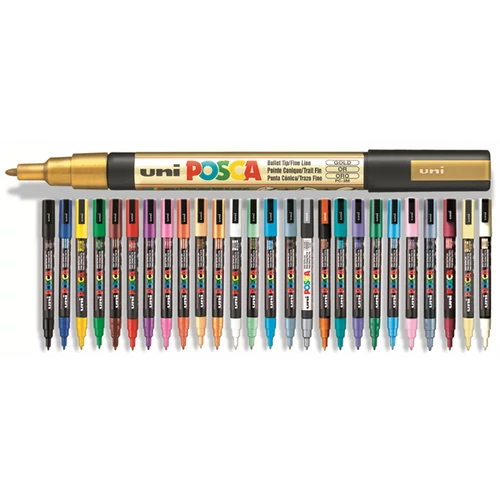 UNI POSCA Marker Pen PC-3M Fine - Bronze UNI