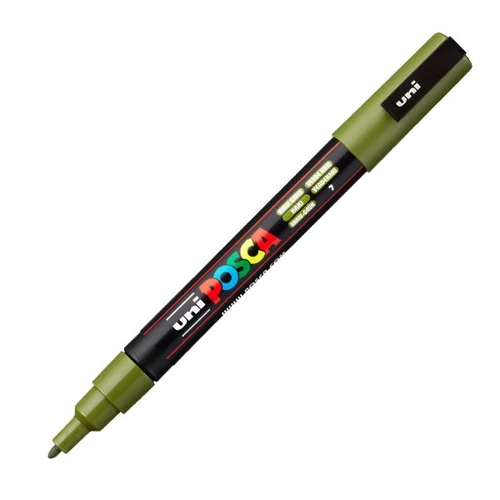 UNI POSCA Marker Pen PC-3M Fine - Khaki Green UNI