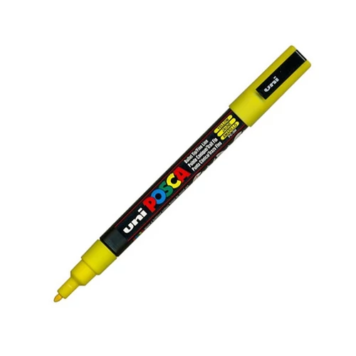 UNI POSCA Marker Pen PC-3M Fine - Yellow UNI