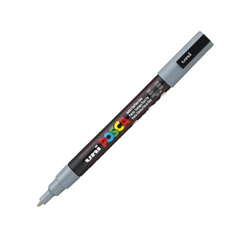 UNI POSCA Marker Pen PC-3M Fine - Grey UNI