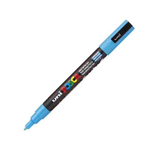 UNI POSCA Marker Pen PC-3M Fine - Light Blue UNI