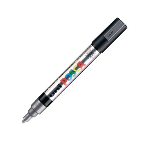 UNI POSCA Marker Pen PC-5M Medium - Silver UNI