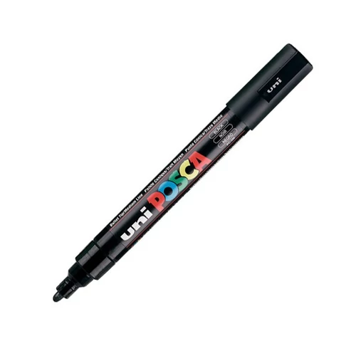 UNI POSCA Marker Pen PC-5M Medium - Black UNI