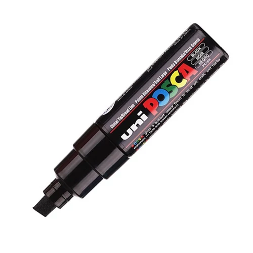 UNI POSCA Marker Pen PC-8K Broad Chisel - Black UNI