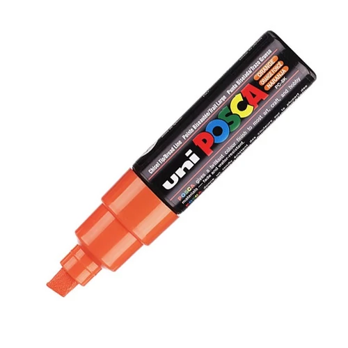 UNI POSCA Marker Pen PC-8K Broad Chisel - Orange UNI
