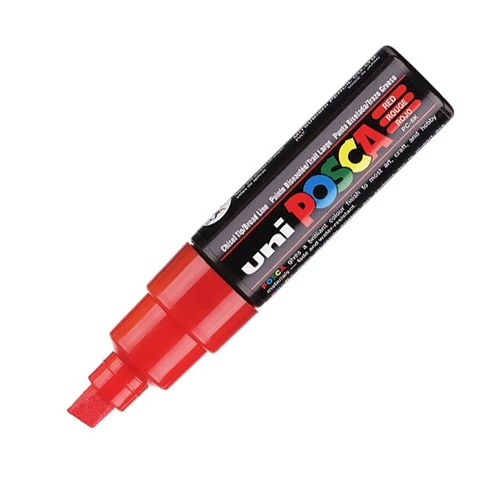 UNI POSCA Marker Pen PC-8K Broad Chisel - Red UNI