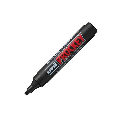 UNI Prockey Marker Pen Medium Chisel Tip PM-126 - Black UNI