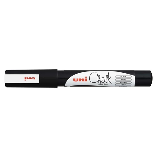 UNI Chalk Marker Pen PWE-3M Fine Bullet Tip - Black UNI