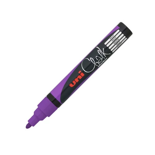 UNI Chalk Marker Pen PWE-5M Medium Bullet Tip - Violet UNI