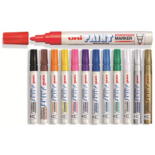 UNI Paint Marker Pen Medium PX-20 - Shiny Silver UNI