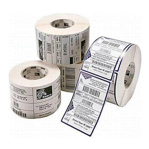 LABEL POLYETHYLENE 76X25MM TT 3100T GLOS PERM ADHES 76MM CORE