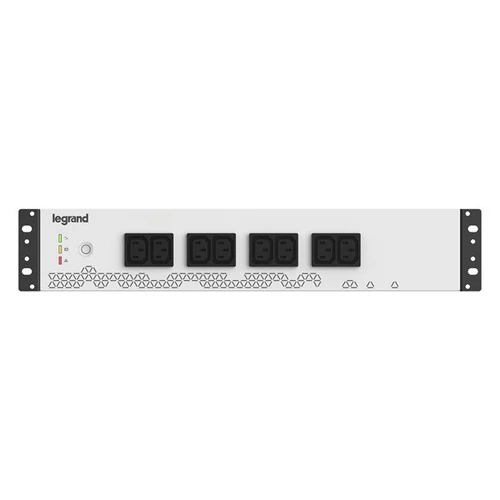 LEGRAND 19" szünetmentes elosztósor KEOR PDU 800 VA 480 W BEM: C14 aljzat + C13 kábel KIM: 8xC13 USB-B kommunikációs