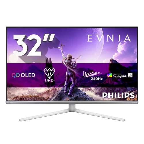 PHILIPS EVNIA 240Hz OLED monitor 31,5" 32M2N8900 / 00, 3840x2160, 16:9, 0,03ms, 1.000 cd / m2, HDMIx2 / DP / USBx2 / USB-C (65W) PHI MON