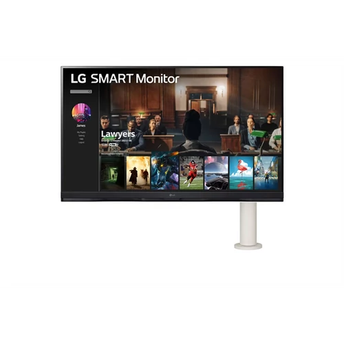 LG VA monitor 31.5" 32SQ780S, 3840x2160, 16:9, 250cd / m2, 5ms, 2xHDMI / USB-C / 2xUSB, Pivot, hangszóró LG