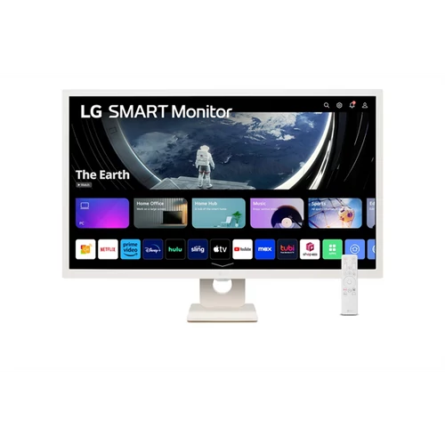 LG Smart IPS monitor 31.5" 32SR50F-W, 1920x1080, 16:9, 250cd / m2, 8ms, 2xHDMI / 2xUSB / Bluetooth / AirPlay, hangszóró LG