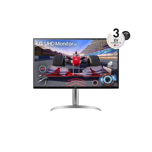 LG VA monitor 31.5" 32UQ750P, 3840x2160, 16:9, 400cd / m2, 4ms, 2xHDMI / DisplayPort / USB-C / 2xUSB, Pivot, hangszóró LG