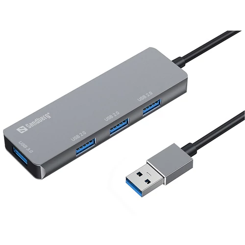SANDBERG Hub és elosztó, USB-A Hub 1xUSB3.0 + 3x2.0 SAVER Sandberg
