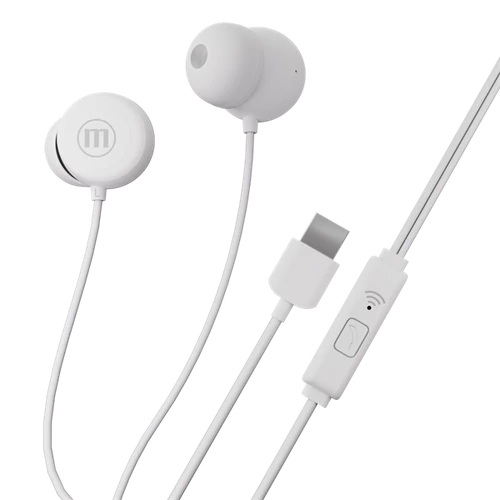 MAXELL Fülhallgató, IN-BAX, fehér, USB-C Maxell