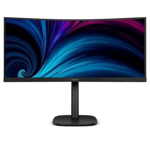 PHILIPS Ívelt VA monitor 34" 34B2U3600C, 3440x1440, 21:9, 4ms, 300cd / m2, DisplayPort / HDMI / USB-C, áll. mag. PHI MON