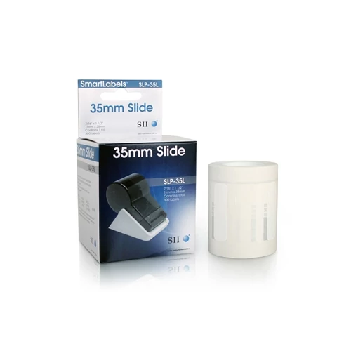 SLP-35L WHITE LABEL 11X38MM 300 LAB/ROLL 1 ROLL/BOX