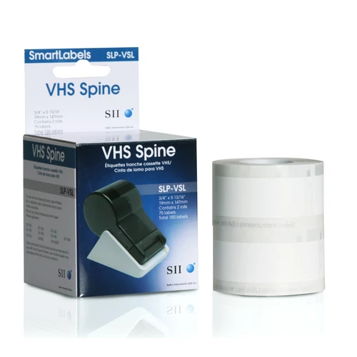 SLP-VSL WHITE LABEL 19X147MM 75 LAB/ROLL 2 ROLL/BOX