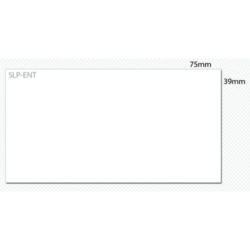 SLP-ENT WHITE TAG 39X75MM 300 LAB/ROLL 2 ROLL/BOX