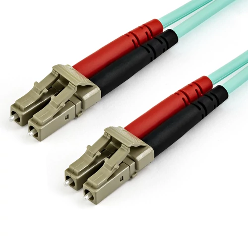 15M OM4 FIBER OPTIC PATCH CORD AQUA - LC/LC - 50/125 - 40/100GB