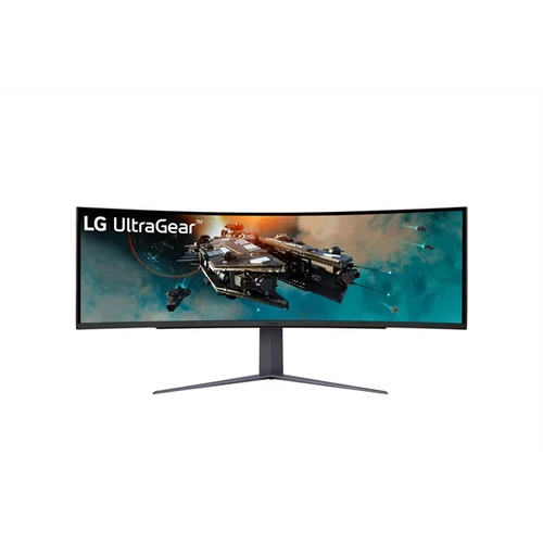 LG Ívelt Gaming 240Hz VA monitor 49" 49GR85DC, 5120x1440, 32:9, 450cd / m2, 1ms, 2xHDMI / DisplayPort / 3xUSB LG