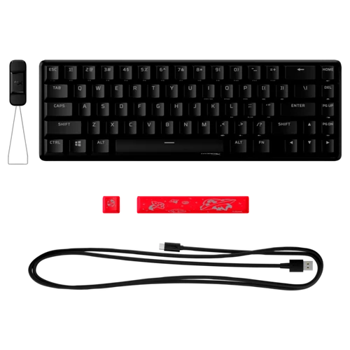 HP HYPERX Vezetékes Billentyűzet Alloy Origins 65 RGB HX Red Mechanikus USB US