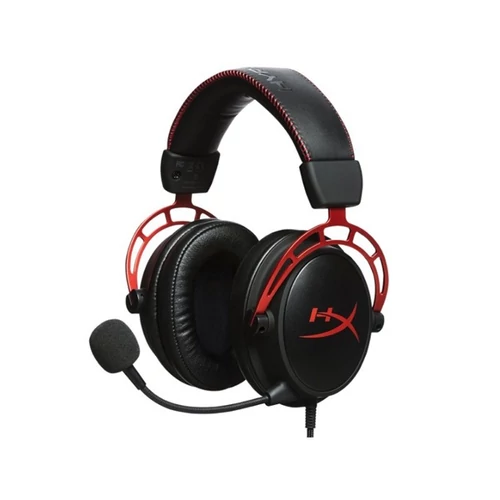 HP HYPERX vezetékes gaming fejhallgató Cloud Alpha - fekete / piros HP