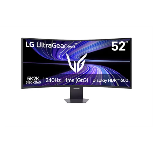 LG Ívelt 240Hz Gaming monitor 27" 52G930B, 5120x2160, 21:9, 400cd / m2, 1ms, 2xHDMI / DisplayPort / USB-C, hangszóró LG