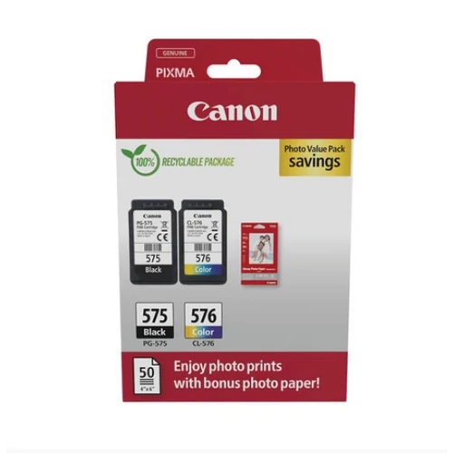 Canon PG575+CL576+10x15 GP501 fotópapír multipack Canon