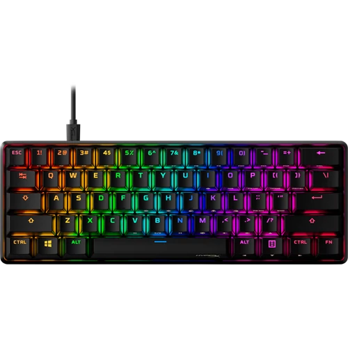 HP HYPERX Vezetékes Billentyűzet Alloy Origins 60 RGB HX Aqua Mechanikus USB US