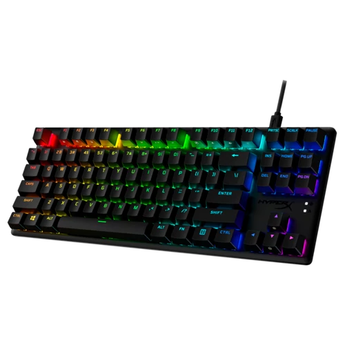 HP HYPERX vezetékes mechanikus gaming billentyűzet Alloy Origins Core PBT kék switch - amerikai lokalizáció HP