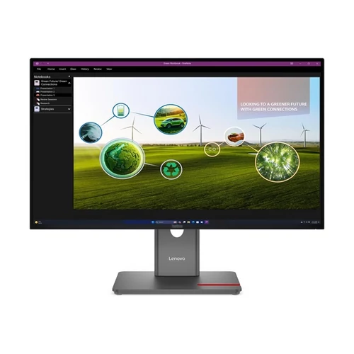 LENOVO Monitor - ThinkVision P27q-40; 27.0" QHD 2560x1440 IPS 120Hz, 16:9, 1500:1, 350cd / m2, 4ms, HDMI, DP, USB A-B-C Lenovo
