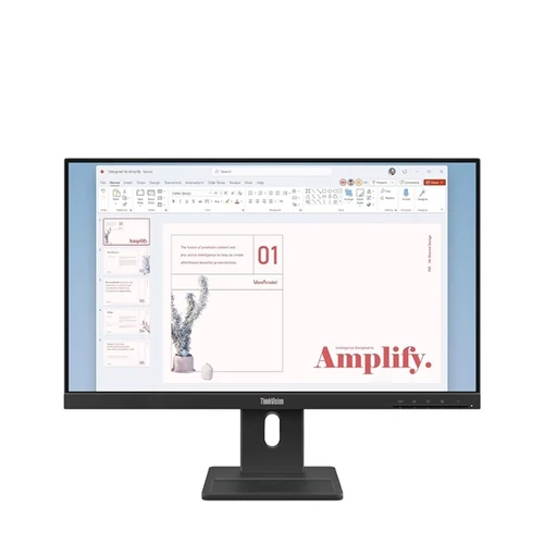 LENOVO Monitor - ThinkVision E24-40; 23,8" FHD 1920x1080 IPS, 16:9, 4ms, 100Hz, 1300:1, 250cd / m2, HDMI, DP, VGA, Pivot Lenovo