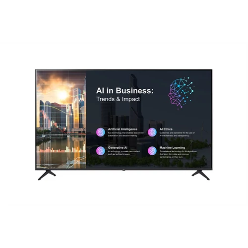 LG 16 / 7 TV Signage 65" 65PK640S, 3840x2160, 300cd / m2, HDR, 3xHDMI / USB / RJ45, webOS LG