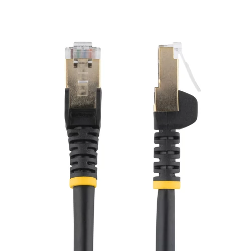 5M CAT6A ETHERNET CABLE BLACK BLACK - SHIELDED COPPER WIRE
