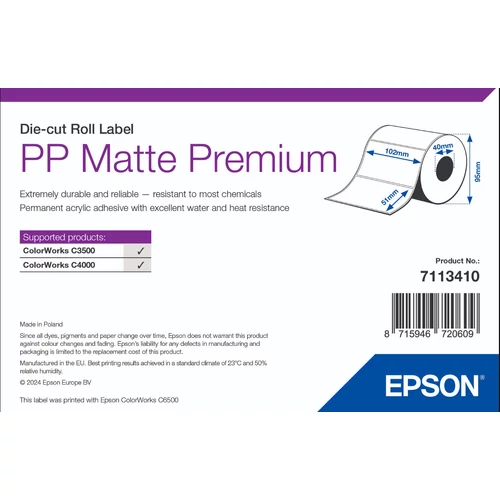 Epson 102mm*51mm, 335 inkjet  címke Epson
