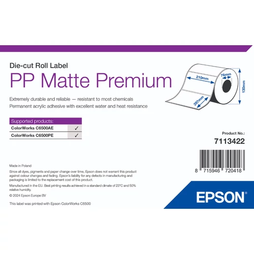 Epson 210mm X 297mm matt 184 címke 