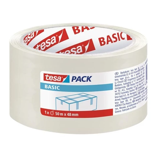 TESA Csomagolószalag, 48 mm x 50 m, TESA "58572", átlátszó TESA