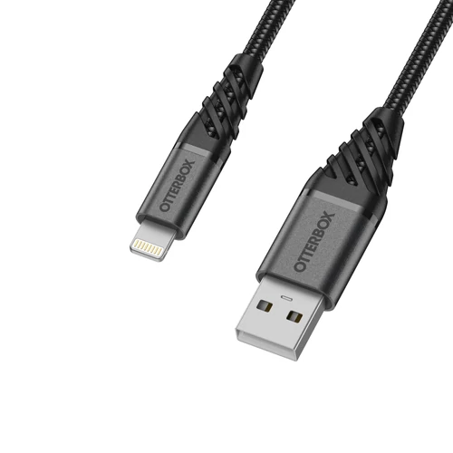 OTTERBOX PREMIUM CABLE USB ALIGHTNING 2M BLACK
