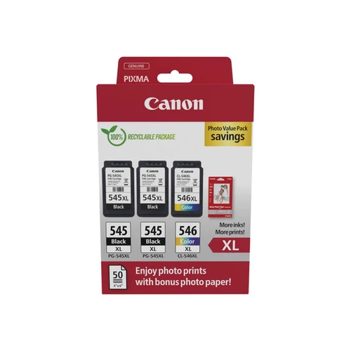 Canon PG-545XLx2 + CL-546XL Tintapatron Multipack 1x15 ml +1x13 ml Canon