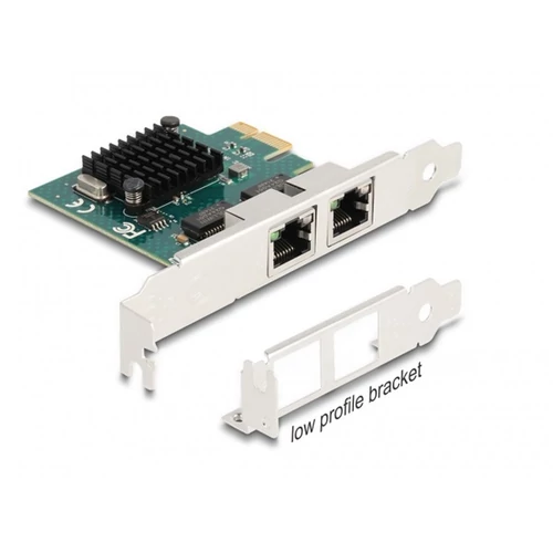 Delock PCI Express x1 kártya - 2 x RJ45 Gigabit LAN Delock