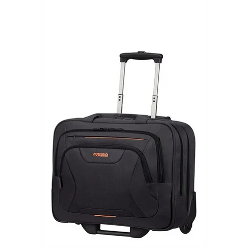 AMERICAN TOURISTER Gurulós Notebook táska 88533-1070, Briefcase 15.6" (BLACK / ORANGE) -AT WORK