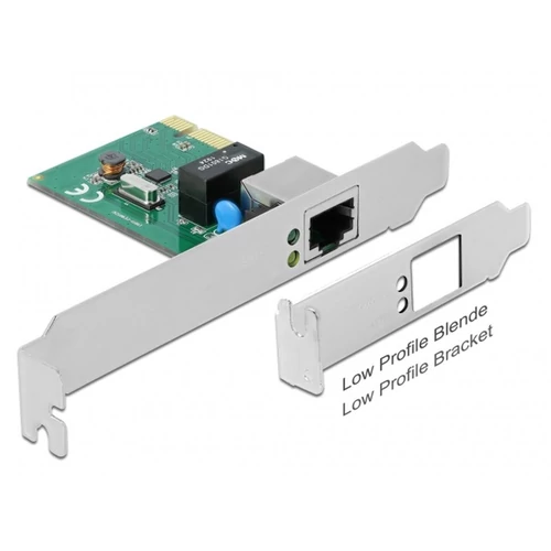 DELOCK PCI-E x1 Vezetékes hálózati Adapter, 1x Gigabit LAN RTL8111