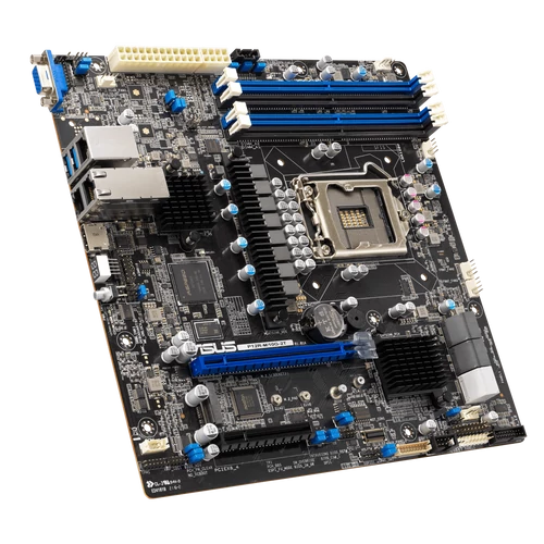 ASUS szerver MB P12R-M LGA1200 Xeon E-2300,4UDIMM,6SATA,1xM.2,2xX710AT2+1Mgmt, m