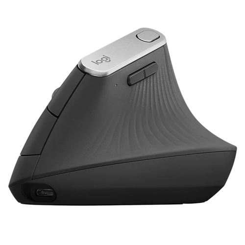 LOGITECH Egér - MX Vertical Ergonomic Bluetooth Optikai, Fekete