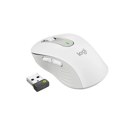 LOGITECH Egér - M650 Signature Vezeték Nélküli Optikai (Large) balkezes Business, Piszkosfehér Logitech