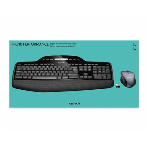 LOGITECH Billentyűzet + egér - MK710 Vezeték Nélküli Combo, US